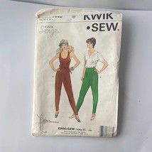 Kwik Sew 1442 Sewing Pattern Size Medium Bust 37 Pants Jumpsuit 1985 Vin... - $9.87