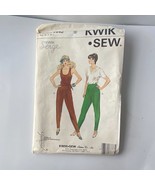 Kwik Sew 1442 Sewing Pattern Size Medium Bust 37 Pants Jumpsuit 1985 Vin... - £7.76 GBP