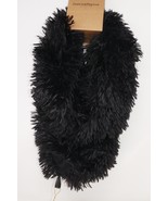 Justin &amp; Taylor Women&#39;s Faux Fur Black Infinity Scarf NWT - $374.72 MXN