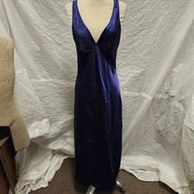 Natori Women&#39;s Navy Blue Floor-Length Sleeveless Dress, V-neck  - $148.49