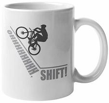 Ohhh, Shift! With Biker Clever Sporty Biking Coffee &amp; Tea Mug For Cyclis... - £15.47 GBP+