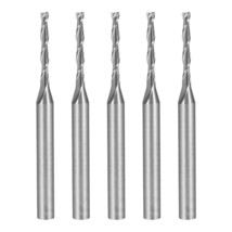 uxcell 5PCS 1/8&quot; Shank 1.5mm x 12mm Carbide Flat Nose End Mill Cutter CN... - £22.79 GBP