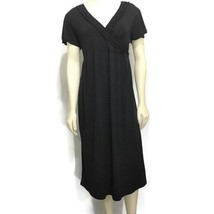 Liz Lange for Target M LBD Black V-Neck Dress Knee-Length Short-Sleeve B... - £19.19 GBP