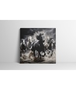 Horse Painting Canvas Wall Art, Wild Horses Wildlife Animals Photography... - £21.79 GBP+