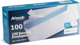 #10 Security Tinted Self-Seal Envelopes, No Window 4-1/8 X 9-1/2 In. (10... - $17.82