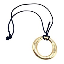 Authentic! Tiffany &amp; Co 18k Yellow Gold Peretti 35mm Medium Sevillana Ne... - $2,750.00