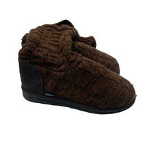 Muk Luk LukEes Slippers Sweater Boots High Brown Womens Size 9 - £26.66 GBP