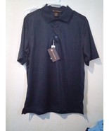 Harriton Mens Navy Blue Basic Polo Short-Sleeve Shirt Sz M 9030ARE - $20.57 CAD