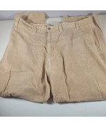 Eddie Bauer Corduroy Pants Mens Size 42x32 Tan Classic Fit Cotton Flat F... - $19.98