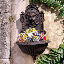 Elegant Cast Iron Wall Fountain In Antiqua Garden Style  Description: - $299.00