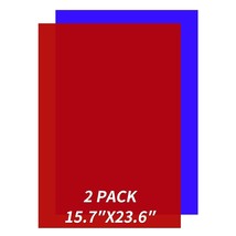 2 Pack Translucent Red Blue Cast Acrylic Sheets, Cast Plexiglass 15.7&quot; x... - €42,68 EUR