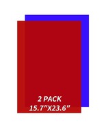 2 Pack Translucent Red Blue Cast Acrylic Sheets, Cast Plexiglass 15.7&quot; x... - $940.64 MXN