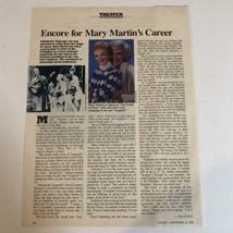 Mary Martin Magazine Article 1 page Vintage 1987 - £6.22 GBP