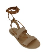 Leather handmade Greek Sandals, gladiators strappy sandals, ankle cuff, ... - $60.00+