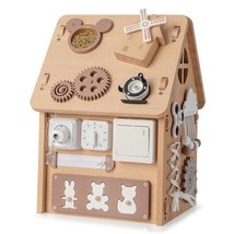 Multi-purpose Busy House with Sensory Games and Interior Storage Space - Color: - £104.96 GBP