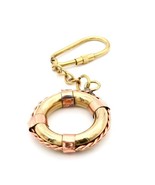 Nautical Solid Brass Lifesaver Buoy Life Preserver Keychain Charm Ocean ... - €7,71 EUR