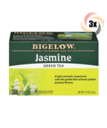 3x Boxes Bigelow Natural Jasmine Green Tea | 20 Pouches Per Box | .91oz - £16.19 GBP