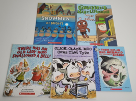 5 Chidren Picture Books Lot There was an Old Lady Mermaid Colandro Murray - £7.97 GBP