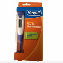 New Rexall Thermometer Digital 9 Seconds Reading Waterproof Flex Tip Fas... - $15.95