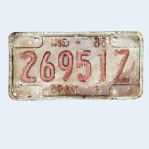 1988 United States Indiana Bartholomew County Trailer License Plate 26951Z - $225.96 MXN