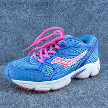 Saucony Youth Girls Sneaker Shoes Blue Synthetic Lace Up Size 3 Medium - £19.55 GBP