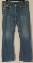 Seven jeans size 8 women low rise boot cut stretch blue denim - £11.10 GBP