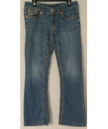 Seven jeans size 8 women low rise boot cut stretch blue denim - £11.02 GBP