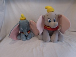 DISNEY Plush DUMBO the ELEPHANT Stuffed TOY 15&quot; Plus small 11&quot; Dumbo - £17.42 GBP