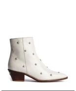 Zadig &amp; Voltaire Tyler Vintage Stars Flash Ankle Boots White Leather Sz ... - $5,432.78 MXN