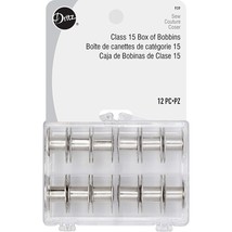 Dritz 939 Bobbins, Class 15, Metal, Includes Reusable Storage Box, (12-C... - £11.95 GBP