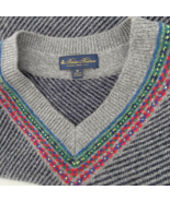 Brooks Brothers Wool V-neck Fair Isle Men&#39;s Sweater Size M - £31.51 GBP