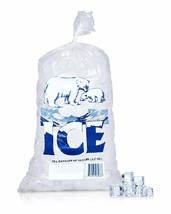 1000 5 lbs Plastic Ice Bags Store Machine Commercial Printed Bag - £104.38 GBP