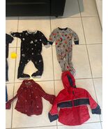Baby Boy Clothes Lot – 4-Piece 12M Sleepers + Jacket + Embroidered Shirt - $359.54 MXN