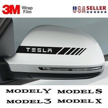 Tesla 3M Model S / X / 3 / Y Rearview Mirror Cover Decal Sticker 8 Inches - £8.64 GBP