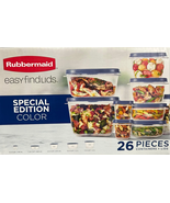 Rubbermaid Easy Find Lids Food Storage Containers with Vented Lids, 26 P... - $23.84 CAD