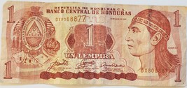 Banco Central de Honduras 1 Lempira 13 Julio de 2006 Bank Note DX8088877 - £2.35 GBP