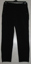 Excellent Susan Graver Weekend Black Stretch Pull On Ankle Pant Size S - £22.38 GBP