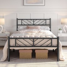 Yaheetech Twin Size Platform Bed Frame With Arrow Design Headboard, 13, ... - $77.93