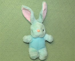 1988 DAN DEE BLUE BUNNY RABBIT PLUSH 11&quot; VINTAGE STUFFED ANIMAL PINK EAR... - £12.39 GBP