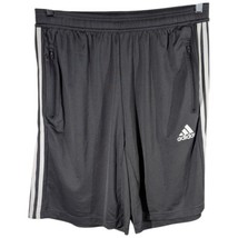 Adidas Prime Green AeroReady Shorts Mens Large Gray Drawstring and Zip P... - $24.75