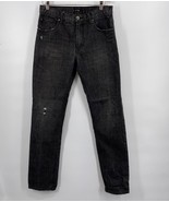 RUSTY Australia Surf Black Distressed Denim Jeans Men&#39;s Size 31 - £25.14 GBP