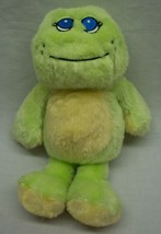 Baby Ganz Light Green &amp; Yellow Frog Rattle 8&quot; Plush Stuffed Animal Toy - £11.87 GBP