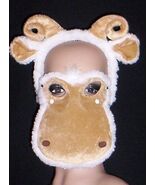 2 pc Lamb Mask Ram Horns Headband Billy Goat Gruff Chop Sheep Zodiac Ari... - $233.29 MXN