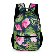 Mondxflaur Hibiscus Tropical Backpacks for School Kids Teen Lightweight 16.2inch - £27.96 GBP
