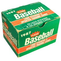 1987 Fleer Baseball Updated Traded Card Box Set of 132 + 22 Team Logo St... - $18.48
