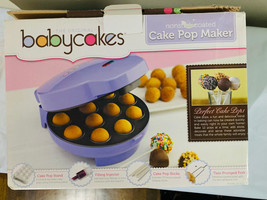 Babycakes Cake Pops Donut Hole Maker CP-12 Kids Nonstick Cooking Purple ... - £21.87 GBP