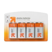 Up&up 9V Alkaline Batteries Household Single-Use 4 Pack - €8,29 Up&up 9V Alkaline Batteries Household Single-Use 4 Pack - €8,29 EUR