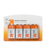 Up&amp;up 9V Alkaline Batteries Household Single-Use 4 Pack - €8,29 EUR