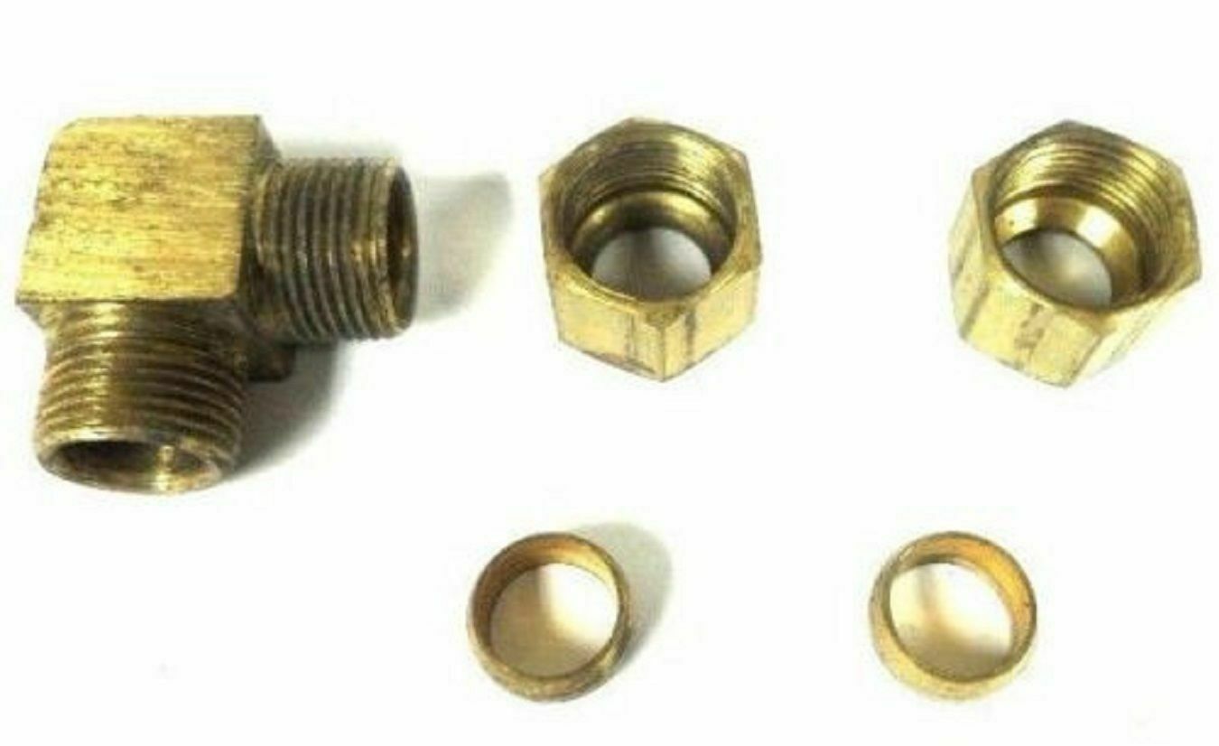 Big A Service Line 3-165600 Brass Pipe, 90 deg Street Elbow Fitting 3/8&quot; - $12.75