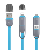 6 PC OF 3 FT Exchangeable Head Multi Cable for Phone &amp; Android/ Micro US... - $25.91 CAD